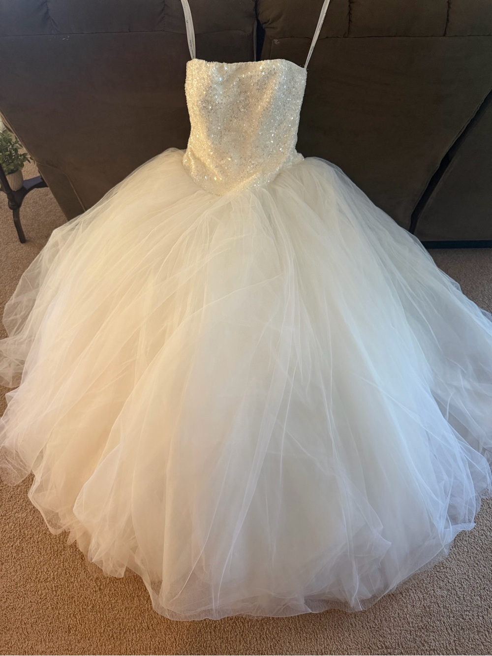 Oleg Cassini Beaded Wedding Dress